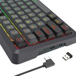 Redragon BRAGI PRO K688 98+1 Gasket Wireless Mechanical Keyboard (Triple Mode, RGB, Hot-Swappable, Cream Linear Switches) - Image 6
