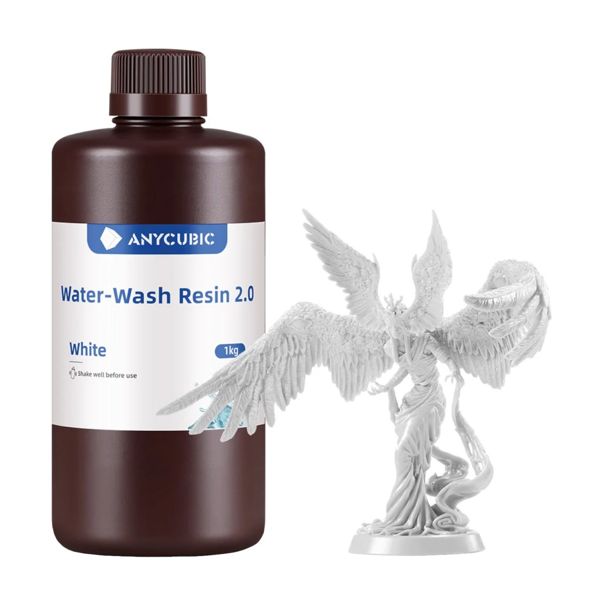 SSX2WH-10 product image Anycubic Water Wash Resin 2.0 – White - Image 1