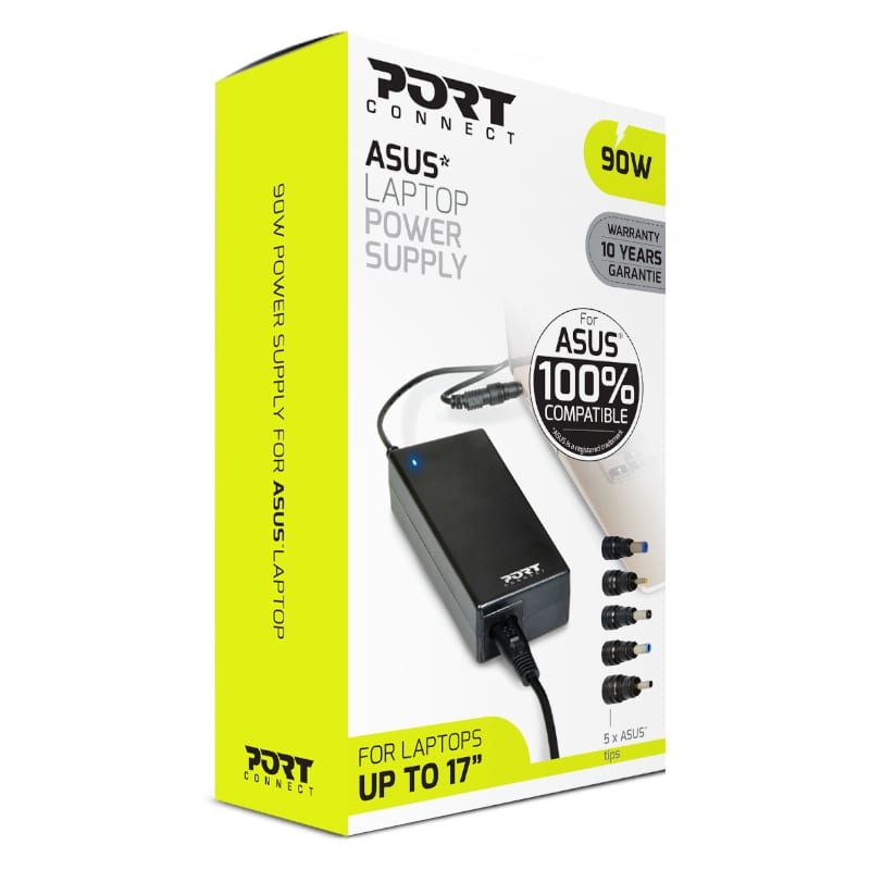 900007-AS product image Port Connect 90W Notebooks Adapter Asus - Image 1