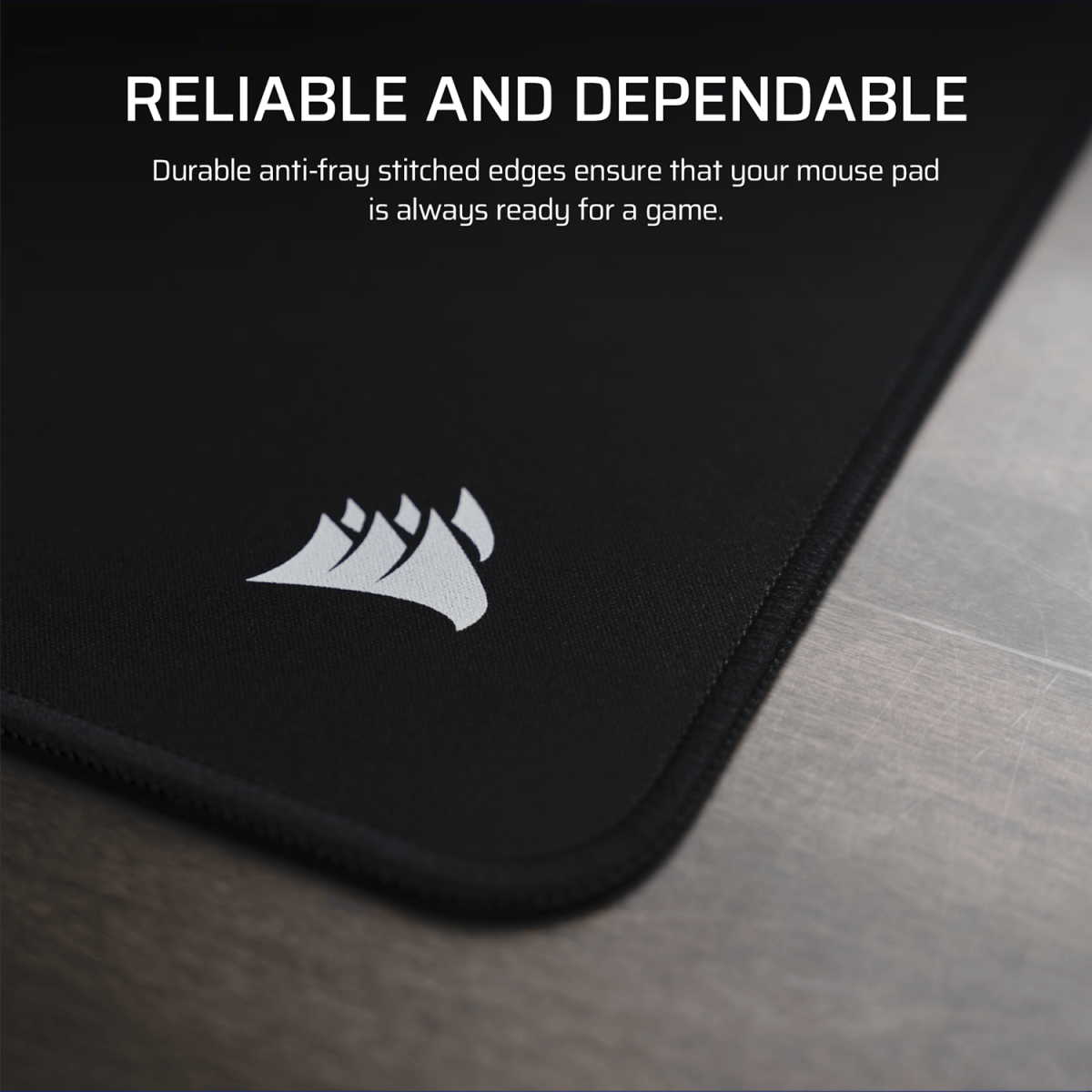 Corsair MM Anti-fray Cloth Gaming Mouse Pad Large - Black - Image 3