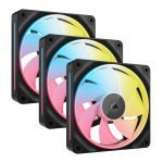 Corsair iCUE LINK LX120-R RGB 120mm PWM Reverse Fans Starter Kit 3-Pack