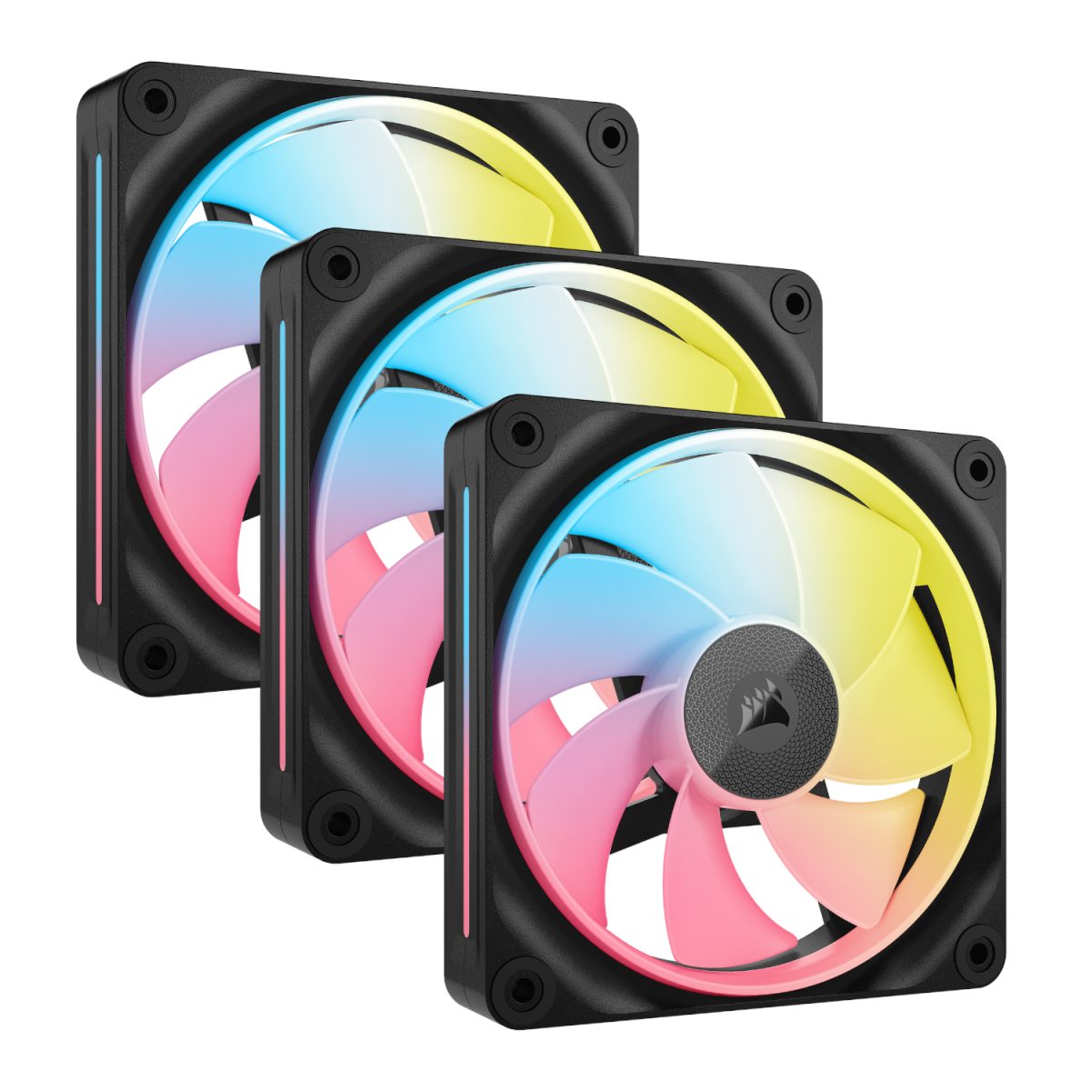 CO-9051050-WW product image Corsair iCUE LINK LX120-R RGB 120mm PWM Reverse Fans Starter Kit 3-Pack - Image 1