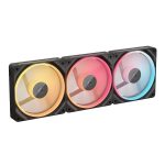 Corsair iCUE LINK LX120-R RGB 120mm PWM Reverse Fans Starter Kit 3-Pack - Image 2