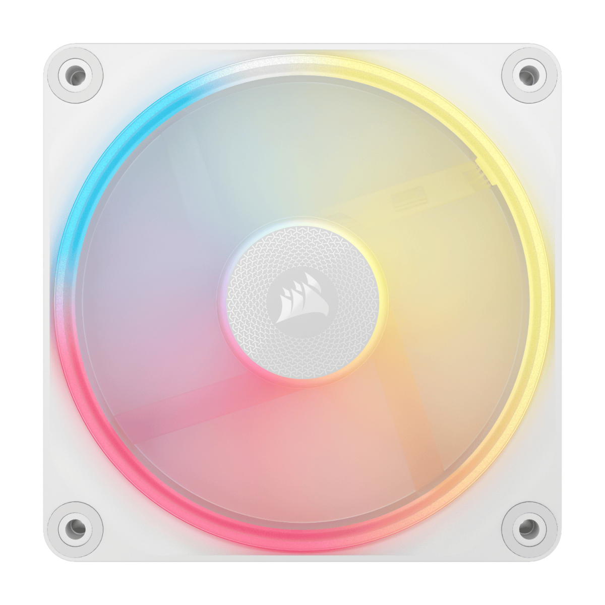Corsair iCUE LINK LX120-R RGB 120mm PWM Reverse Fan Expansion – White - Image 2