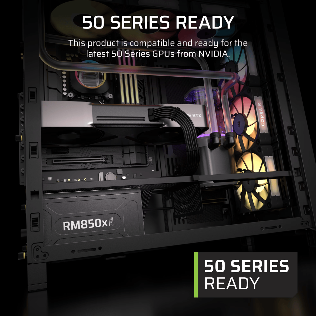 Corsair RM850x SHIFT 80 PLUS Gold Fully Modular ATX Power Supply - Image 3