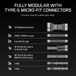 Corsair RM850x SHIFT 80 PLUS Gold Fully Modular ATX Power Supply - Image 6