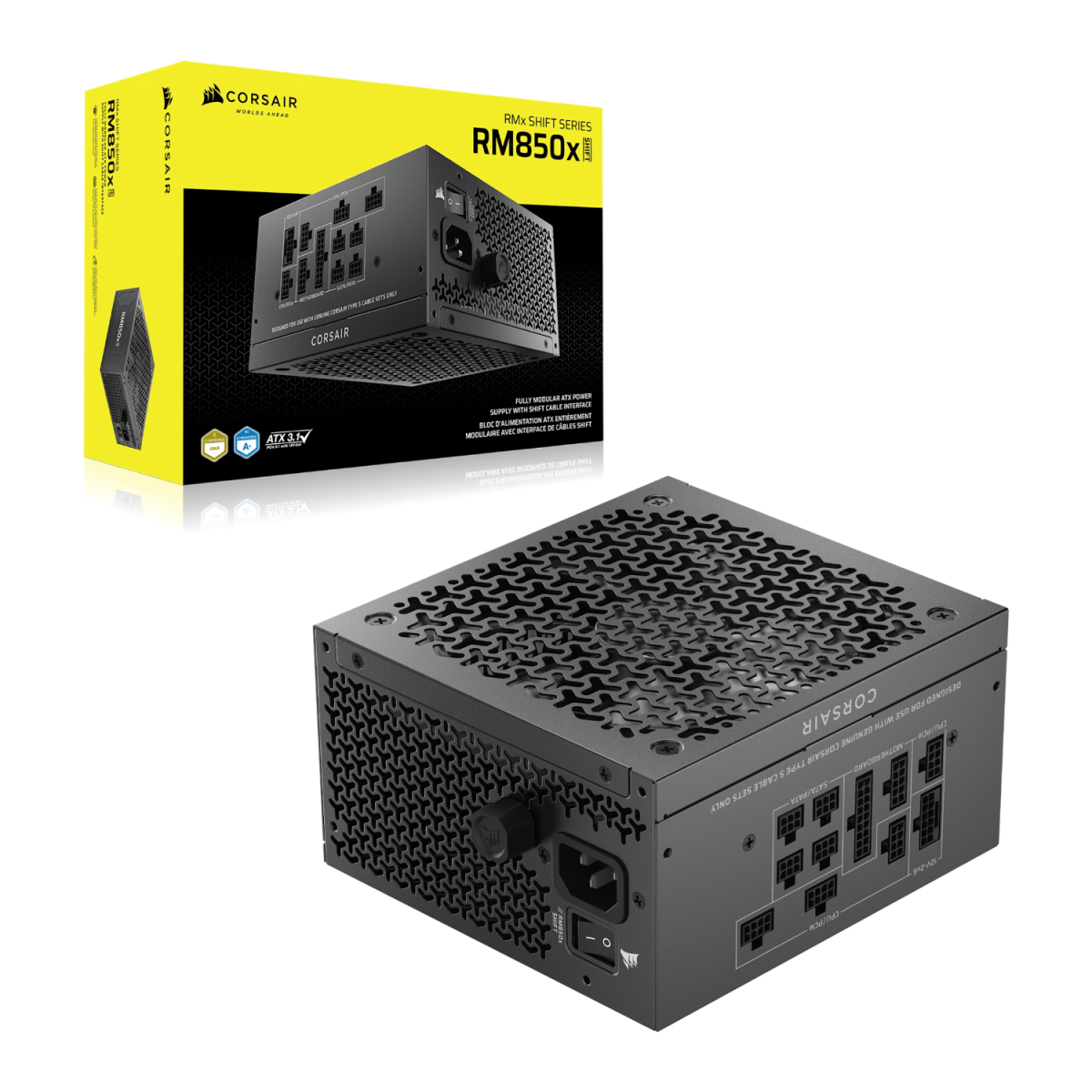 Corsair RM850x SHIFT 80 PLUS Gold Fully Modular ATX Power Supply - Image 7
