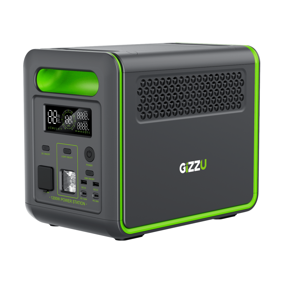 GPS1000UV2 product image Gizzu HERO MAX 1024WH/1000W UPS Power Station With App - Image 1
