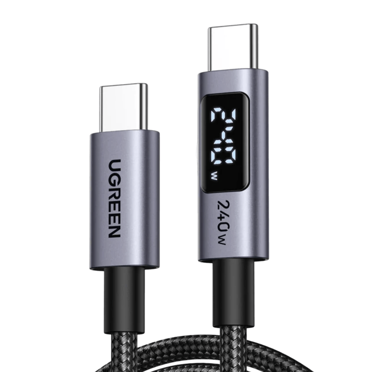 L530-65866 product image UGREEN 240W USB Type-C Cable with LED Display 1M - Image 1