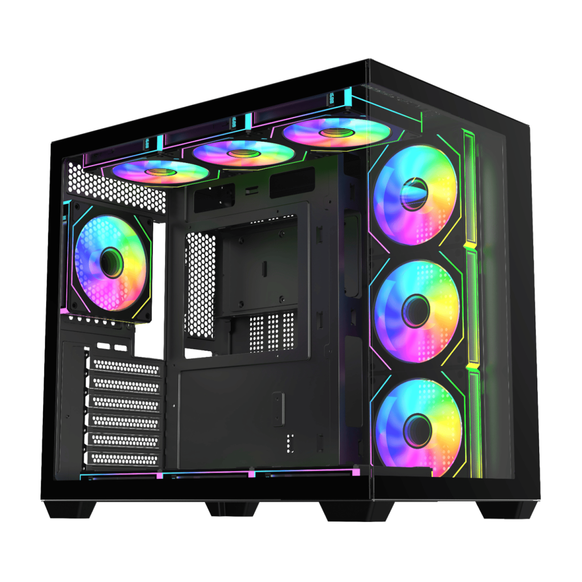 M341-BA product image FSP M341 ARGB ATX Mid Tower Gaming Chassis - Black - Image 1