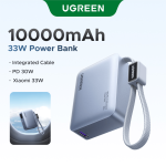 UGreen Nexode 10000mAh 30W Power Bank with Built-in USB Type-C Cable - Image 6