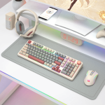Redragon EISA 100 Retro RGB Wireless Mechanical Keyboard - Cream/Grey - Image 8
