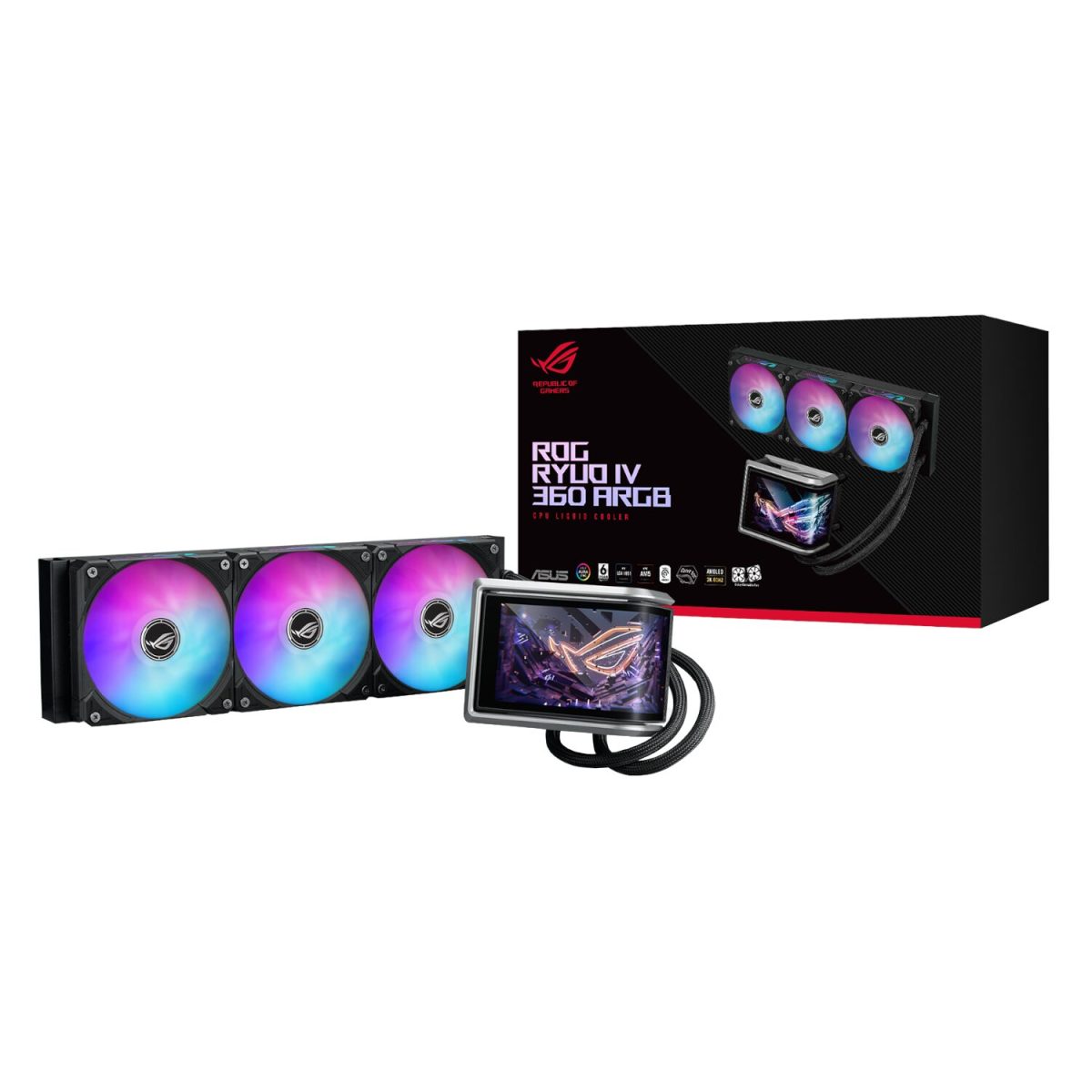 ASUS ROG RYUO IV 360 ARGB Liquid CPU Cooler - Image 1