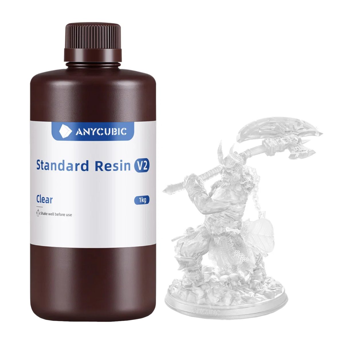SBZ2CL-10 product image Anycubic Standard Resin V2 - Clear - Image 1