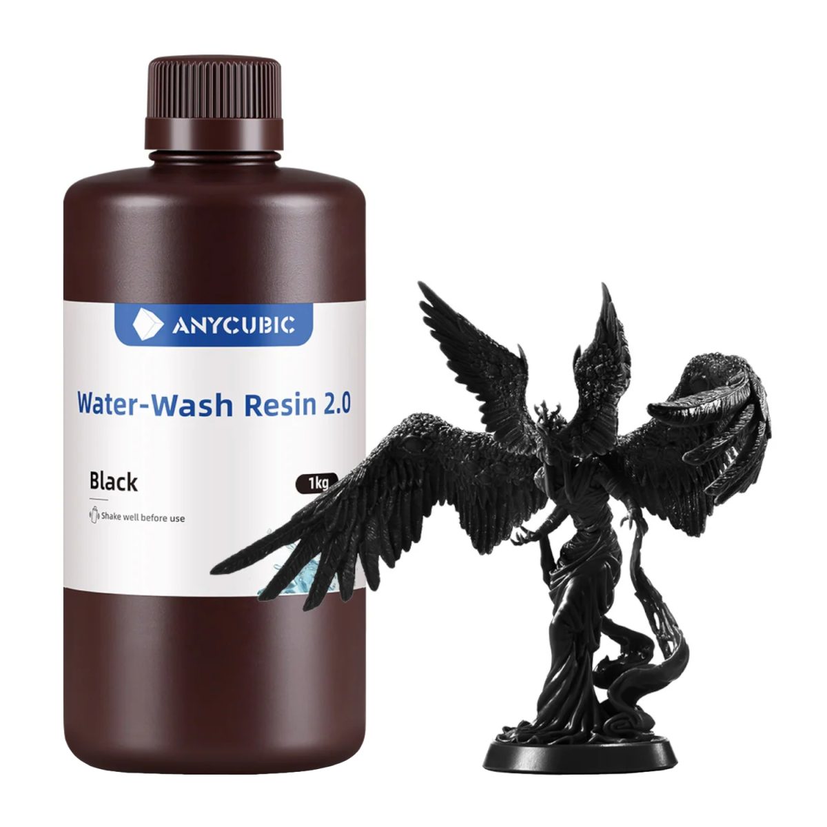 SSX2BK-10 product image Anycubic Water Wash Resin 2.0 – Black - Image 1