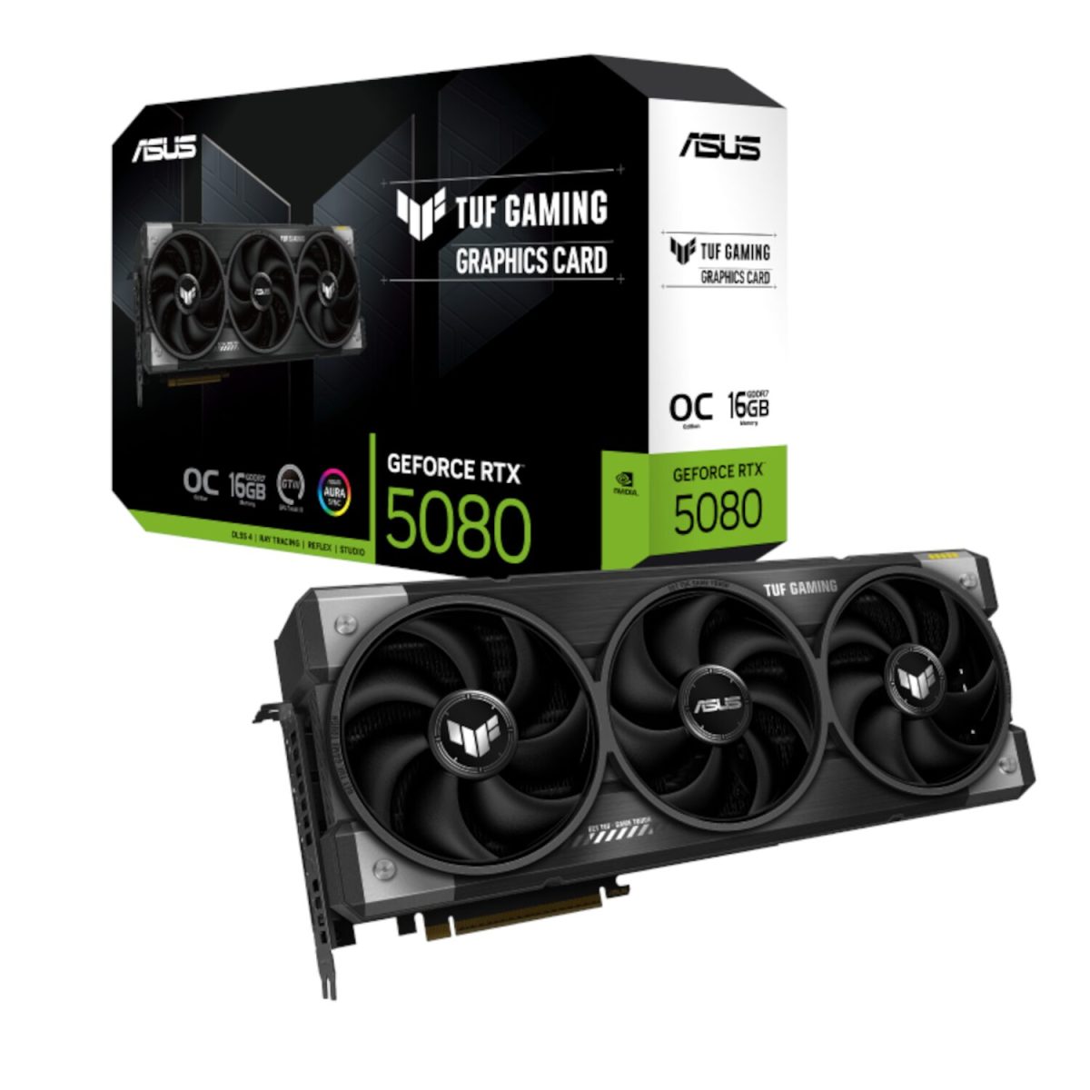 TUF-RTX5080-O16G-GAMING product image Asus TUF Gaming GeForce RTX 5080 16GB GDDR7 OC Edition - Image 1